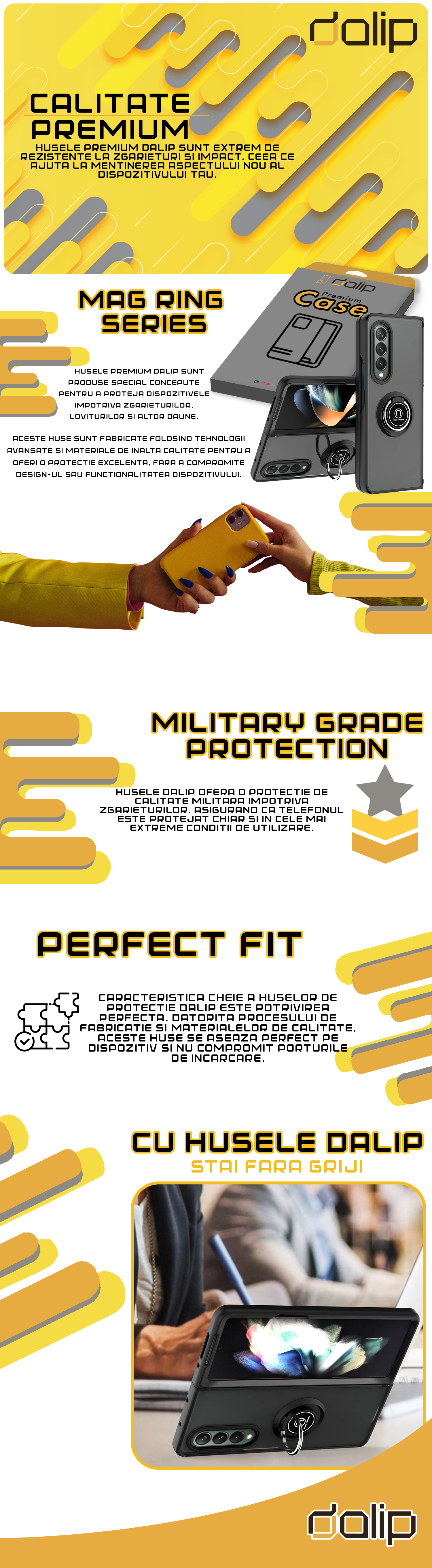 Husa Glinth Cover Fusion Husa Samsung iPhone Oppo Oneplus Huawei Xiaomi Vivo Sony Xperia Galaxy protectie telefon inel magnet ring grip