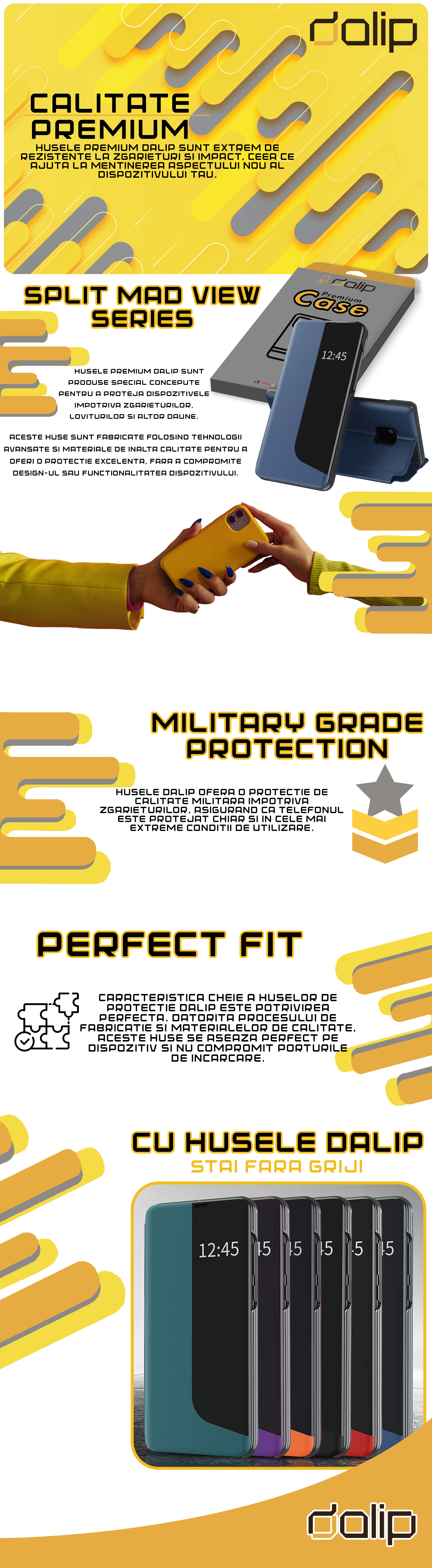 Carcasa Husa Smart Fold eFold Samsung iPhone Huawei Xiaomi Oppo Oneplus Sony Xperia Vivo Redmi Honor Flip cover smart view 360